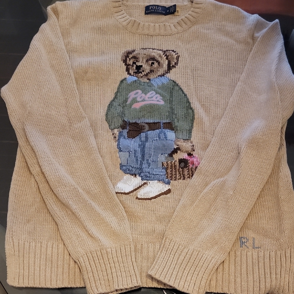 Polo by Ralph Lauren Beige Bear Sweater for Women